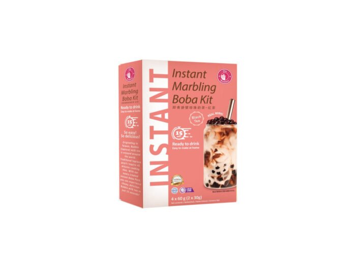 O's bubble Instantný Marble Bubble Tea - čierny čaj 4x60g