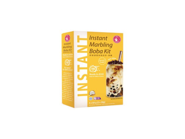 O's bubble Instantný Marble Bubble Tea - trstinový cukor 4x60g