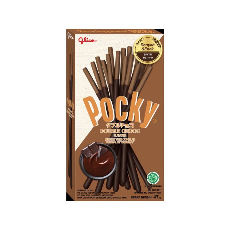 Glica Tyčinky Pocky s polevou - Double Chocolate 47 g