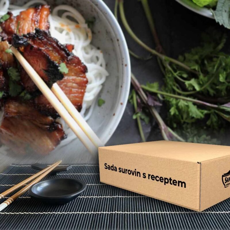 sambalshop Súprava surovín s receptom | Vietnamský grilovaný bôčik Bún chả