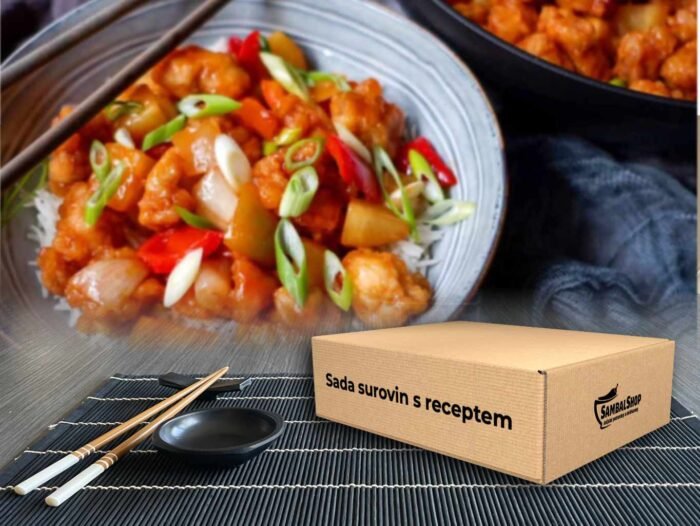 sambalshop Súprava surovín s receptom | Kurča v sladkokyslej omáčke Gu Lou Yuk