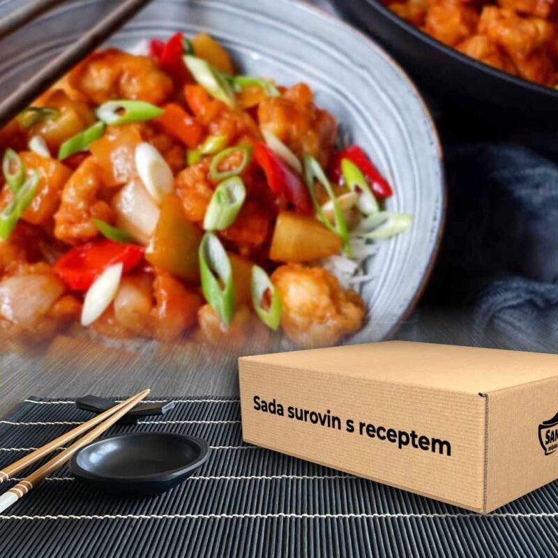 sambalshop Súprava surovín s receptom | Kurča v sladkokyslej omáčke Gu Lou Yuk