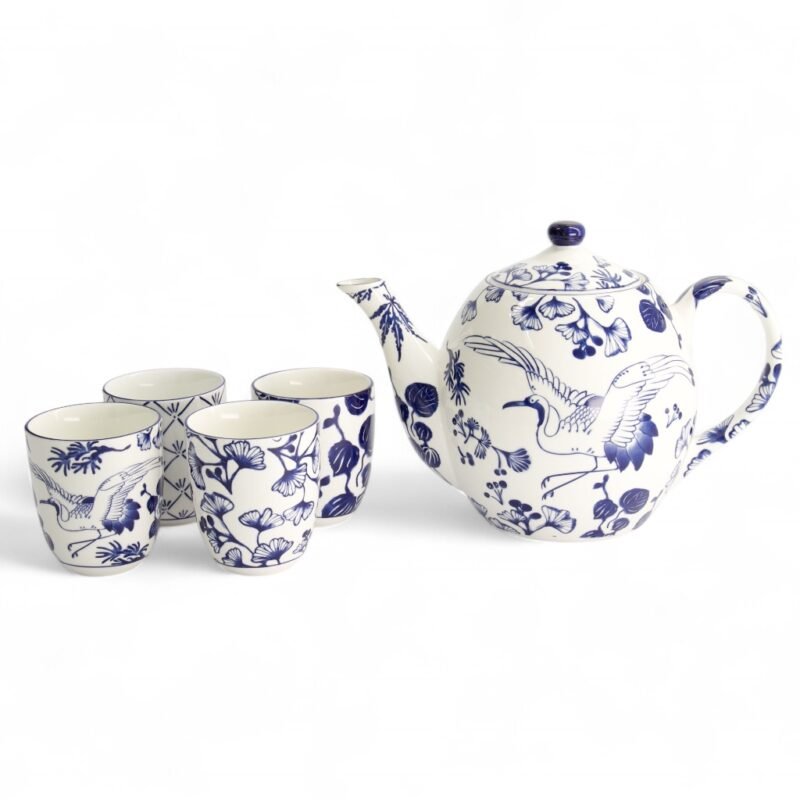 Tokyo Design Studio Darčeková sada na čaj Flora Japonica 1300ml (4 šálky)
