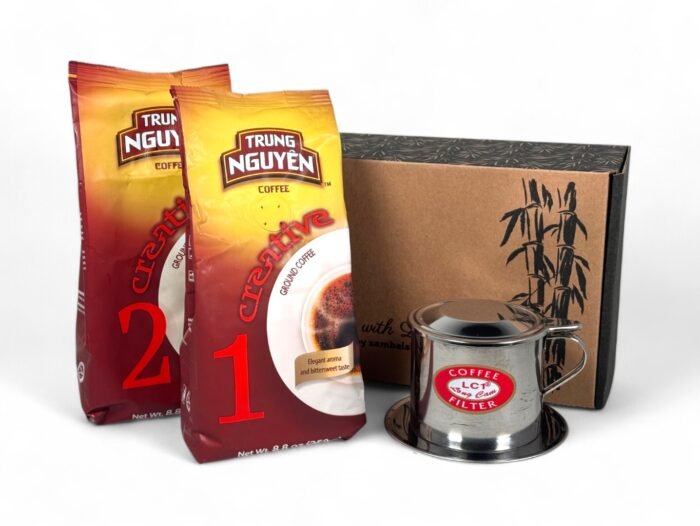 sambalshop Darčekový set | Súprava na prípravu vietnamskej kávy s Phin filtrom