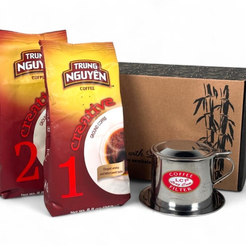 sambalshop Darčekový set | Súprava na prípravu vietnamskej kávy s Phin filtrom