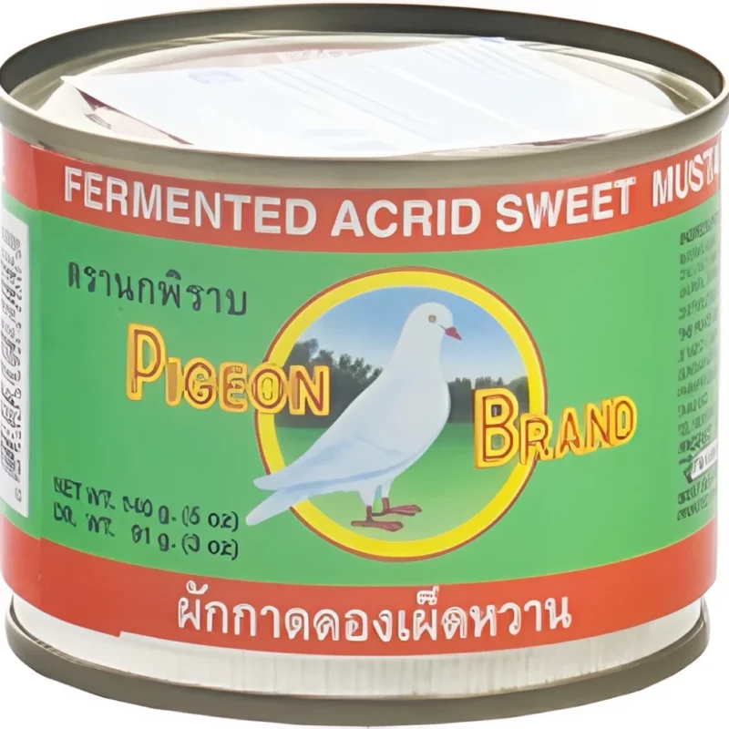 Pigeon Brand Fermentované sladko-pikantné horčičné listy v Sójové omáčke 140 g