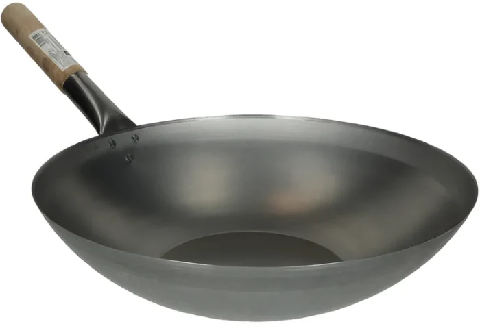 Panvica WOK oceľová s plochým dnom 38 cm
