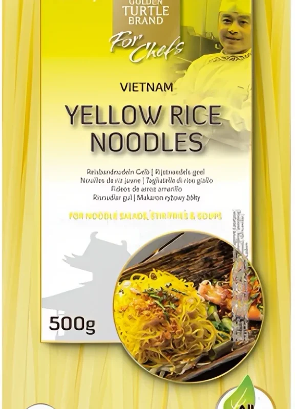 Golden Turtle Chef Ryžové rezance žlté 3 mm 500 g