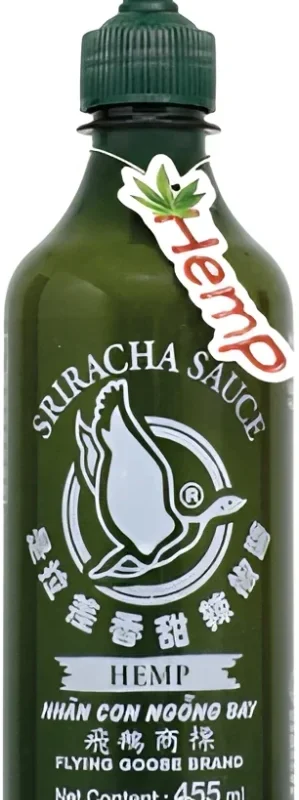 Flying Goose Chilli omáčka Sriracha s konopím 455 ml