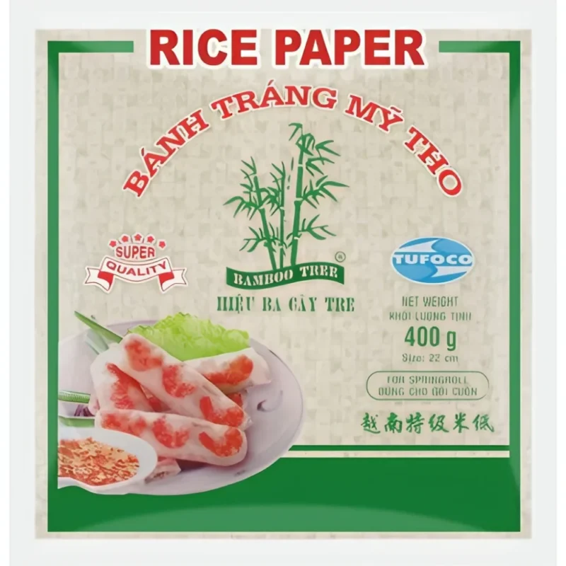 Bamboo Tree Ryžový papier na rolky štvorcový 22 cm 400 g