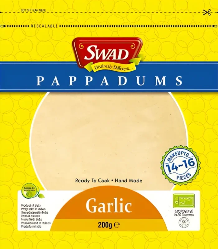 Swad Indický chlieb Papadum cesnakový 200g