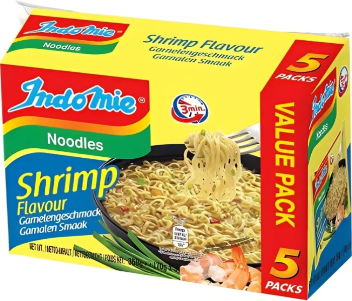 IndoMie rezance s príchuťou kreviet, balenie 5 X 70 g