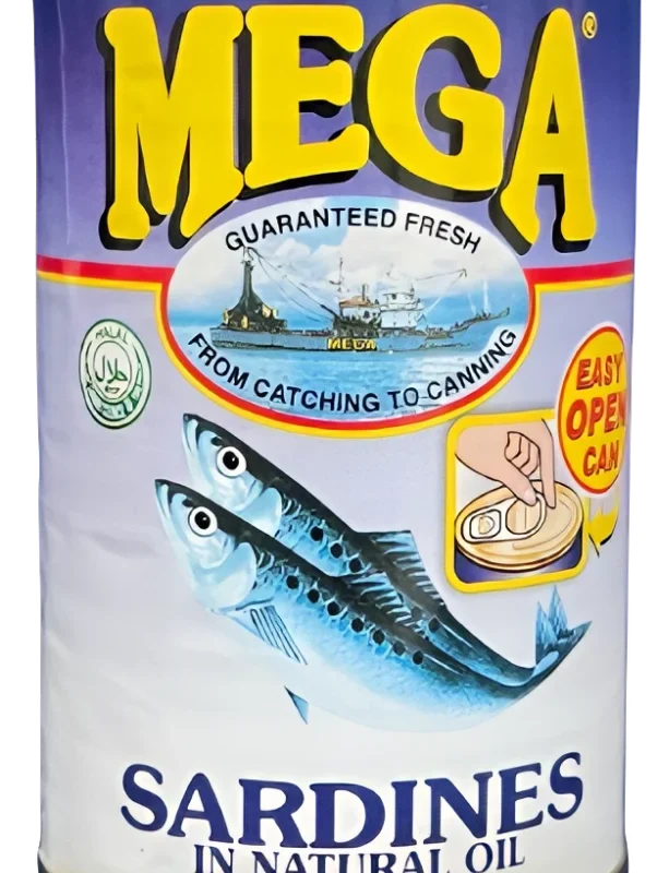 Mega Sardinky vo vlastnej šťave 155 g