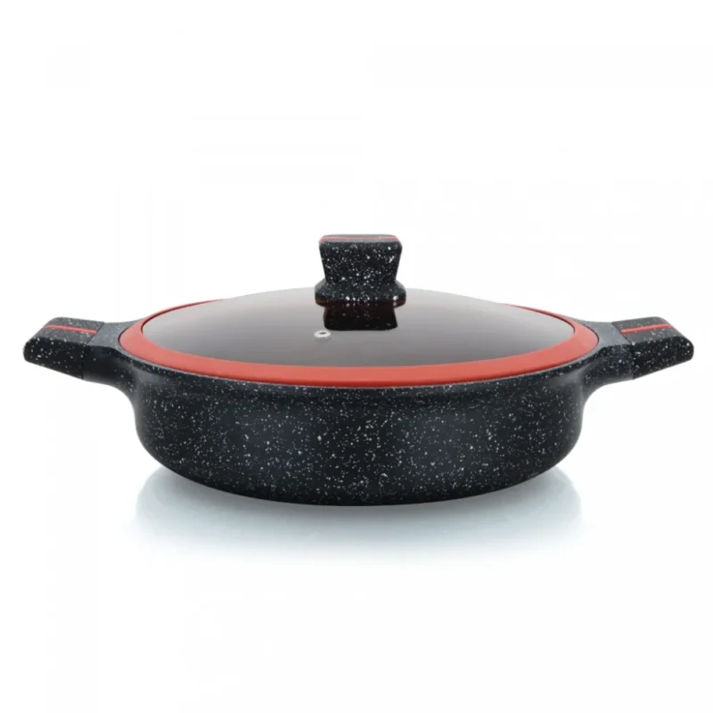 Herzberg Hrniec so žulovým povrchom a sklenenou pokrievkou, nízky - 28 cm
