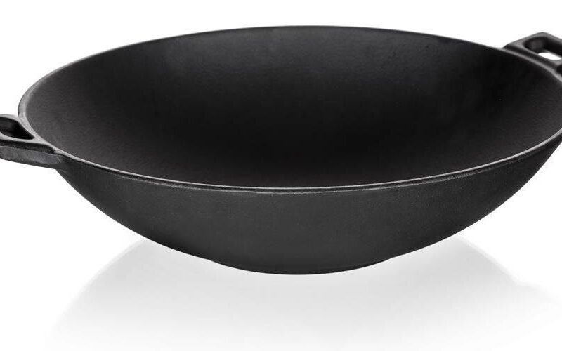 BANQUET Panvica WOK liatinová priemer 36,5 cm, čierna EXCELLENT