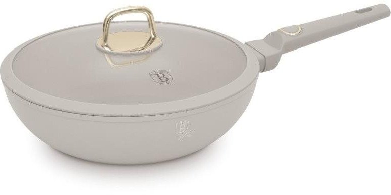 BERLINGERHAUS Wok panvica s titánovým povrchom a pokrievkou 30 cm Sahara Collection