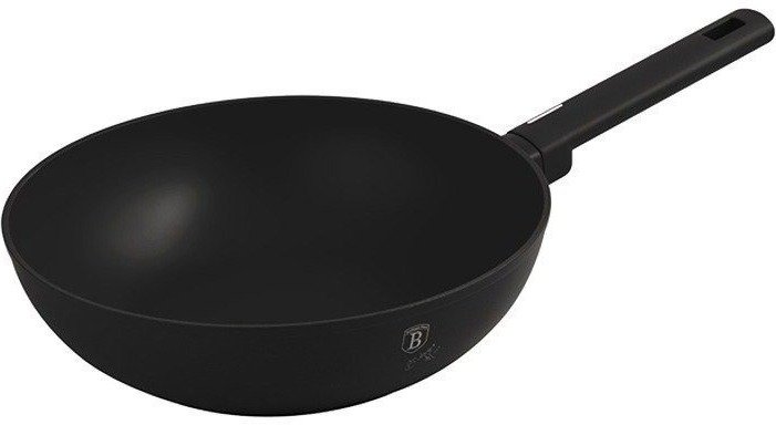 BerlingerHaus Matte Black Collection Panvica WOK s titánovým povrchom 28 cm