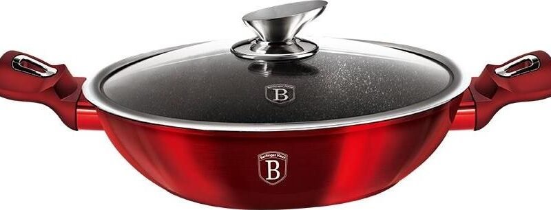 BERLINGERHAUS Wok s pokrievkou 30 cm Burgundy Edition