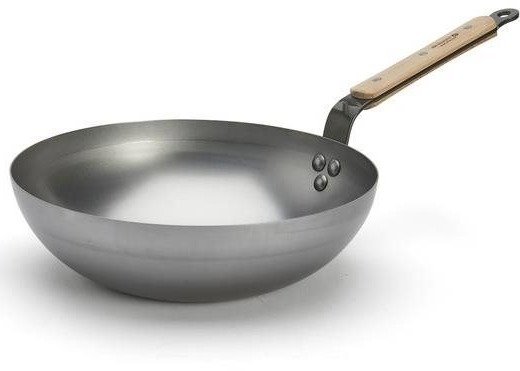 de Buyer 5717.28 Mineral B Bois Wok 28 cm