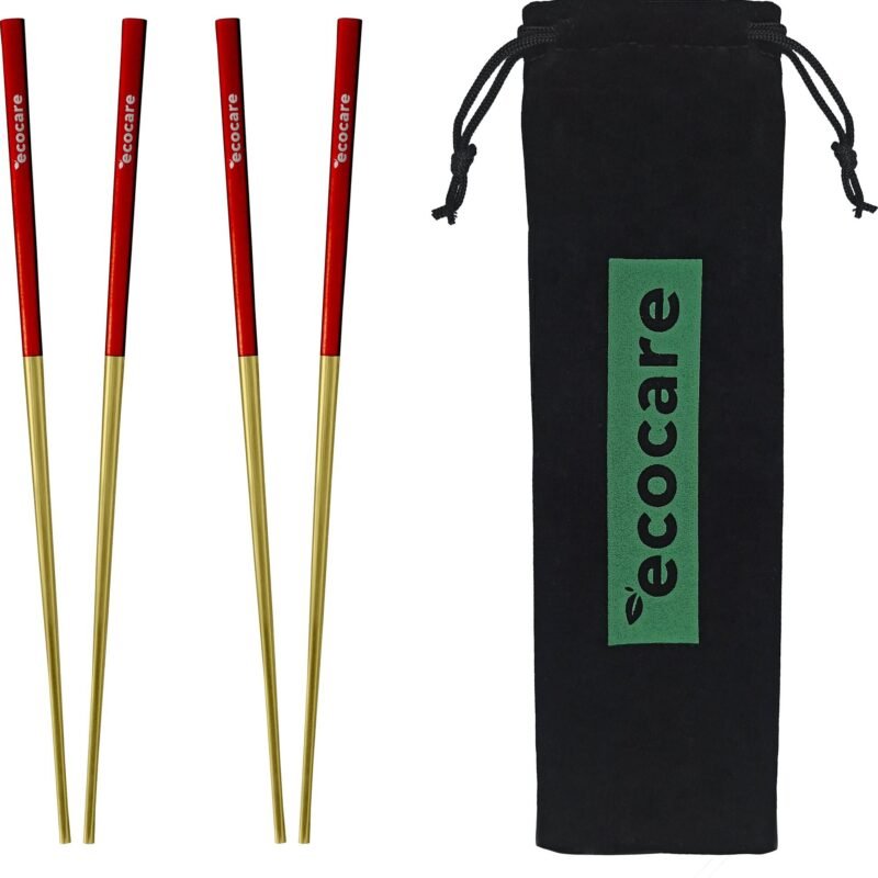 ECOCARE Kovové paličky s obalom Gold-Red 4 ks