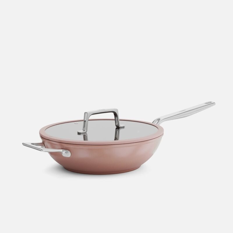 FABINI panvica wok Meda 5.0 Pro 28 cm, broskyňovo ružová