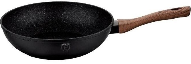 BERLINGERHAUS Panvica WOK s mramorovým povrchom 28 cm EBONY Line Rosewood