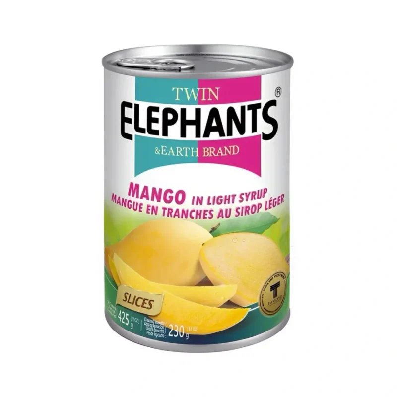 Twin Elephant Earth Plátky manga v ľahkom sirupe 425 g